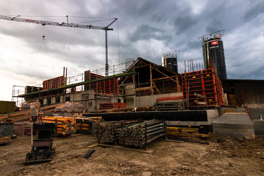 onafgewerkte bouwsite