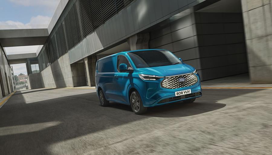 De volledig elektrische E-Transit Custom