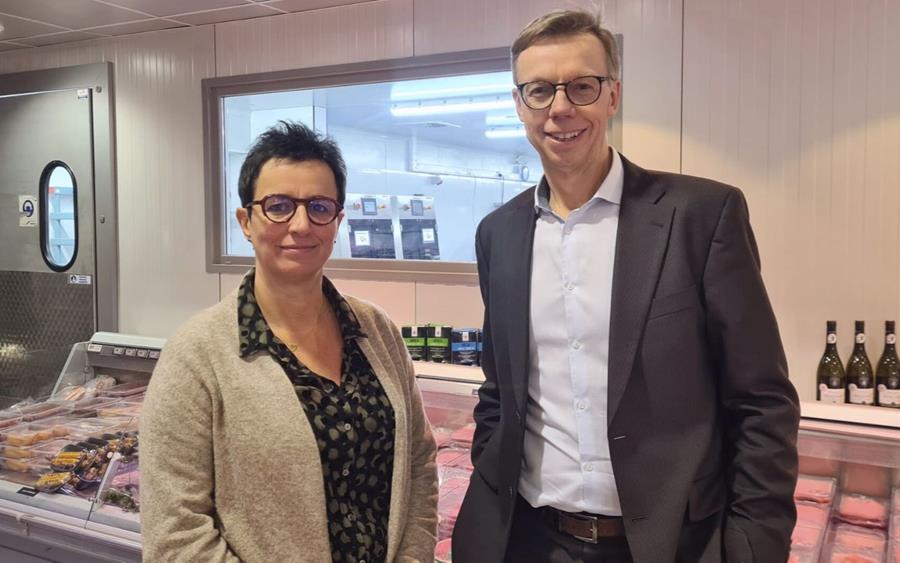 Carla Weverberg Spar Halle en Tom Tack Bizerba
