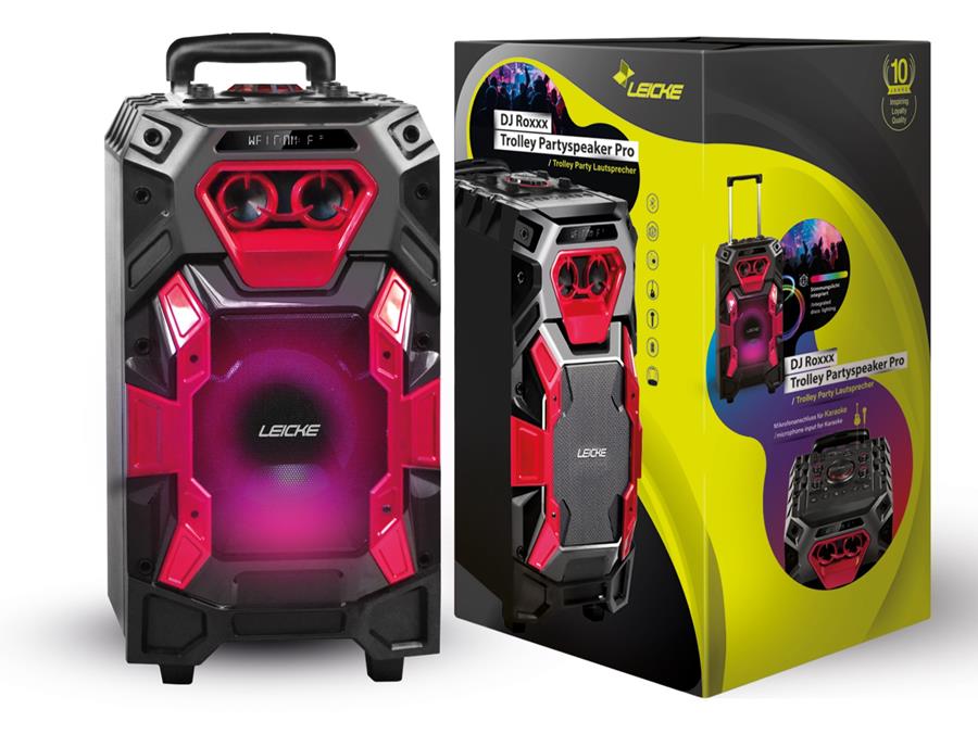Leicke DJ Roxxx Trolley Pro Partyspeaker